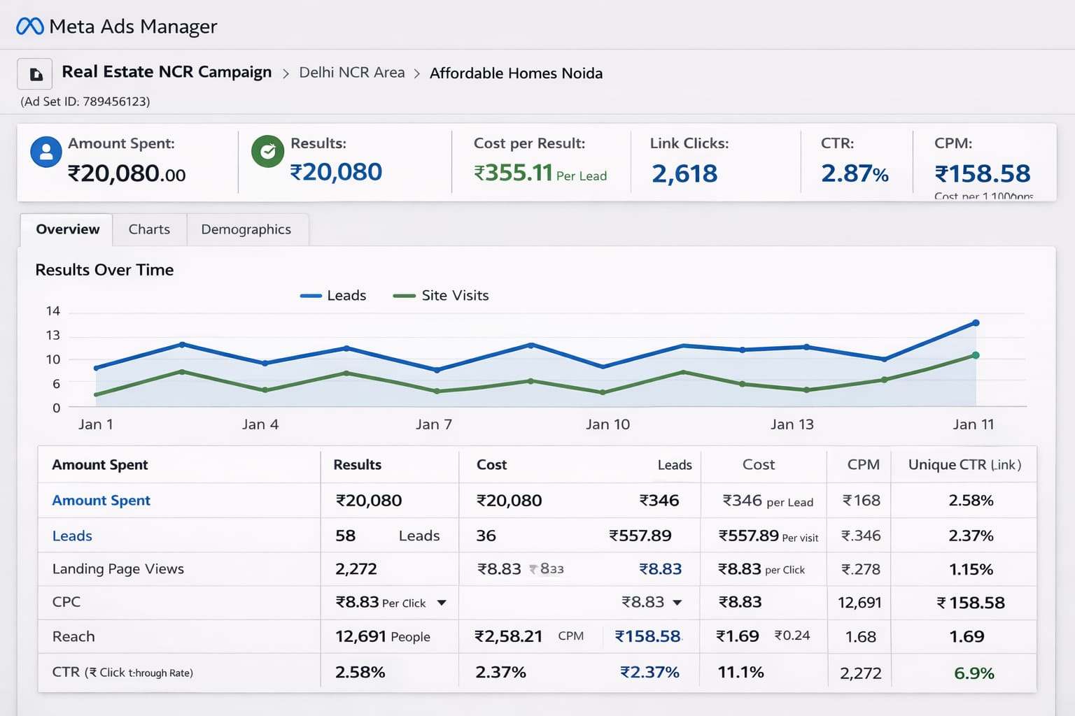 Real Estate Performance Marketing Campaign – High Quality Lead Generation